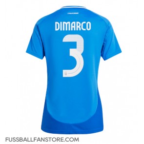 Italien Federico Dimarco #3 Replik Heimtrikot Damen EM 2024 Kurzarm